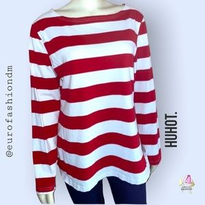 HUHOT | Long Sleeves Striped Tee.